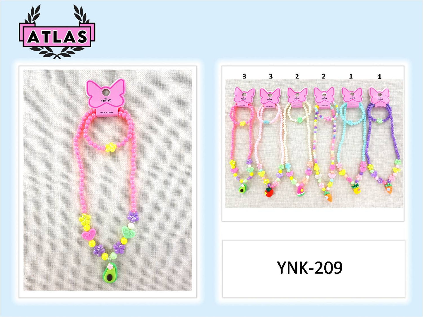 YNK209 - Fruit Necklace & Bracelet Set