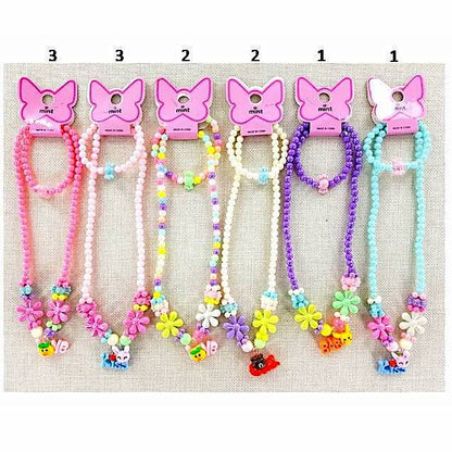 YNK210 - Cute Animal Necklace & Bracelet Set