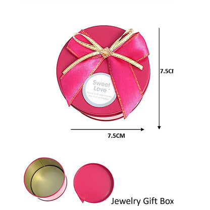 Metal Tin Gift Box with Bow
