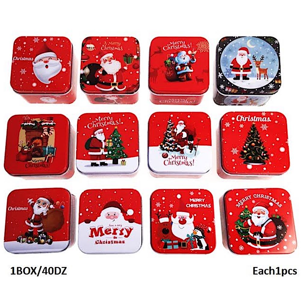 Metal Tin Christmas Gift Box