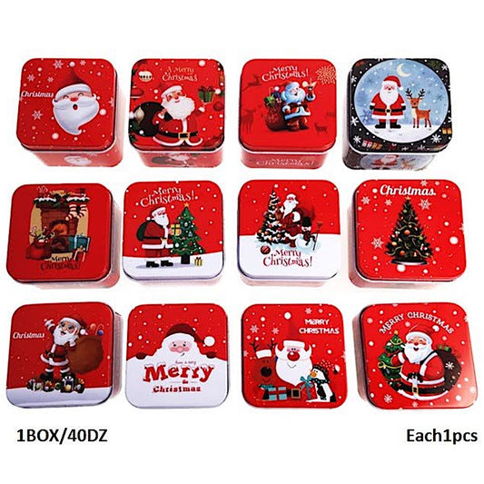 Metal Tin Christmas Gift Box