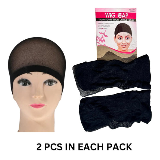 12 Packs Black Wig Cap