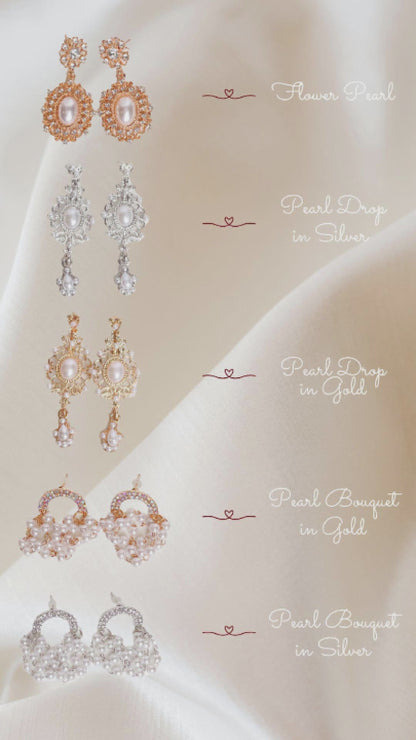 JAE42628 - Vintage Pearl Drop Earring