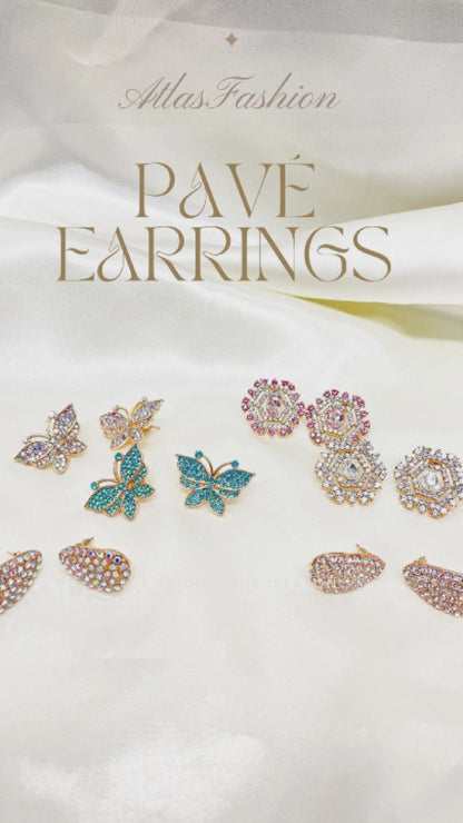 JAE46839 - Pavé Butterfly Post Earring