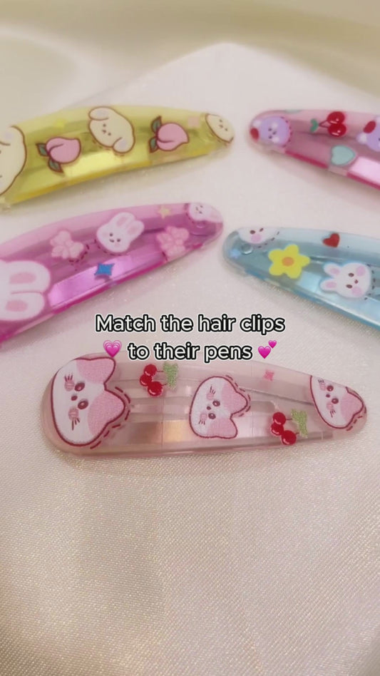 JH44983 - Cute Cartoon Animals Hair Clip Set