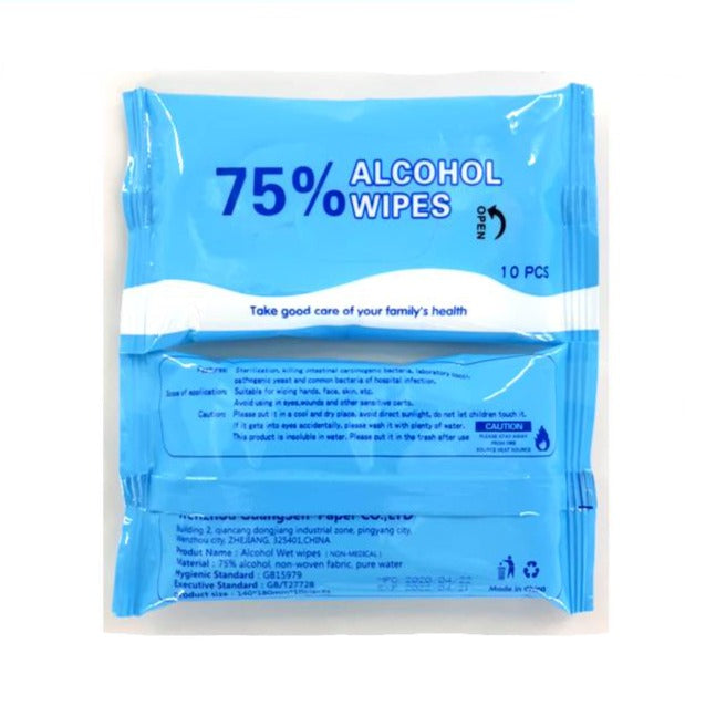 75% Alcohol Wipes - 250 PC Master Carton