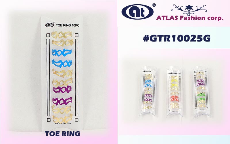 GTR10025G - Abstract Toe Ring