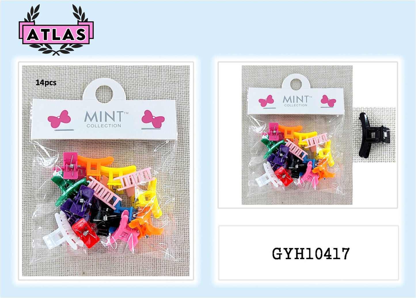 GYH10417 - Mini Rainbow Claw Clips