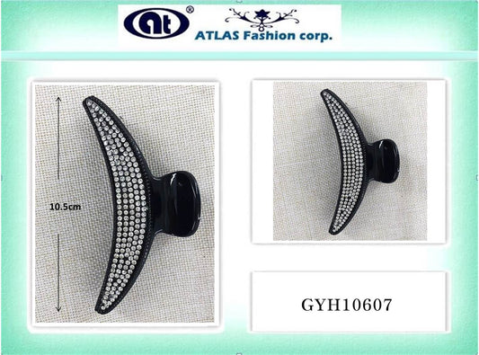 GYH10607 - Rhinestone Crescent Claw Clip