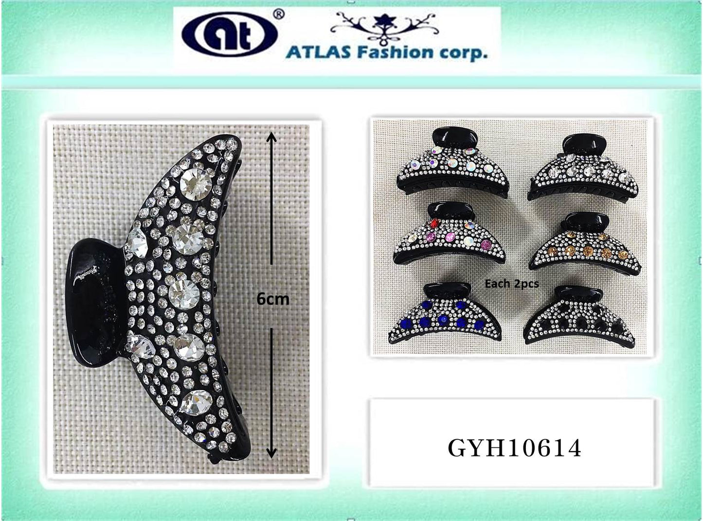 GYH10614 - Rhinestone Claw Clip