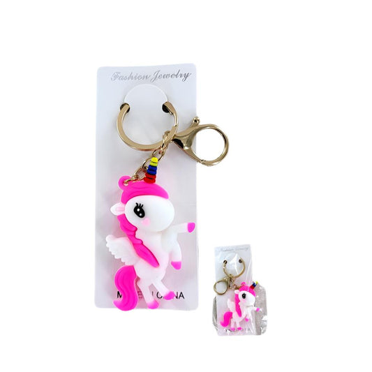 GYH11054 - Cartoon Unicorn Figurine Keychain