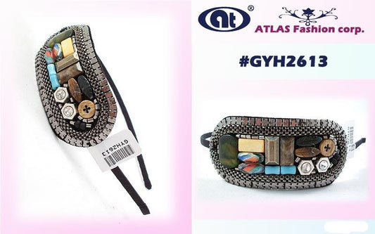 GYH2613 - Eclectic Button Hairband