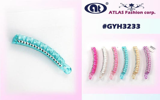 GYH3233 - Rhinestone Pastel Banana Clip