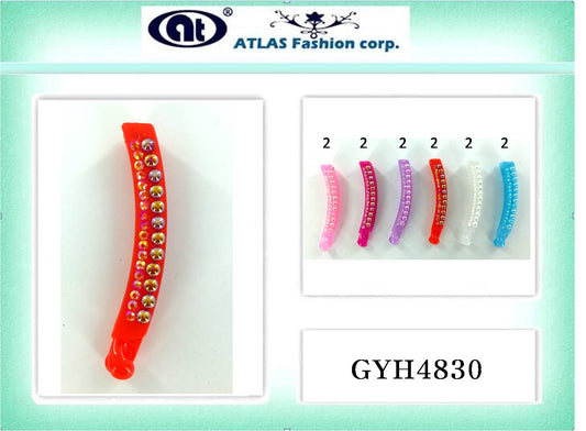 GYH4830 - Rhinestone Pastel Banana Clip