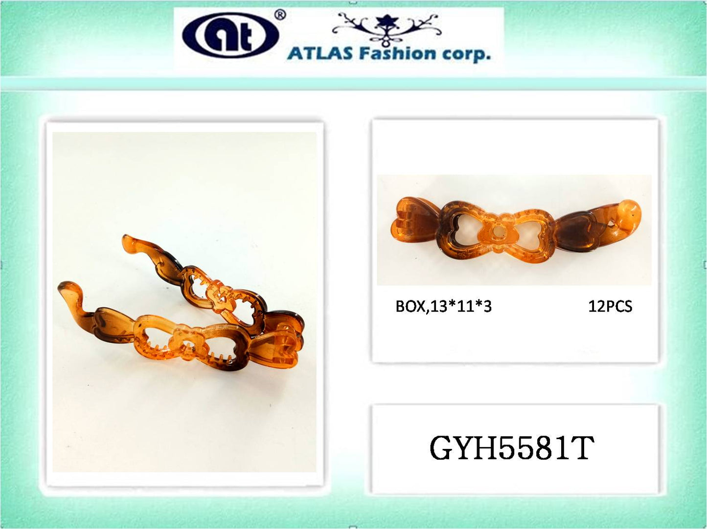 GYH5581T - Tortoise Banana Clip