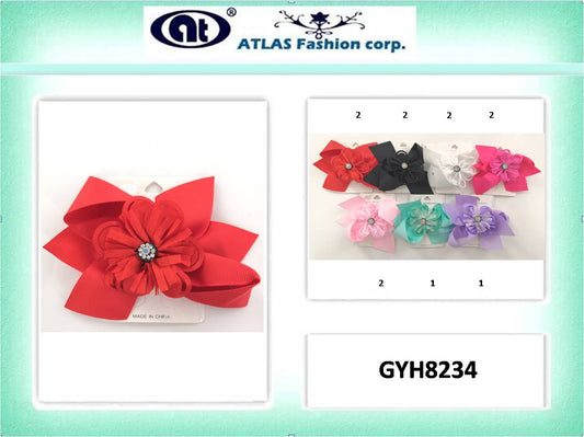 GYH8234 - Flower Hair Bow Clip