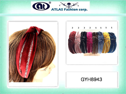 GYH8943 - Velvet Striped Headband