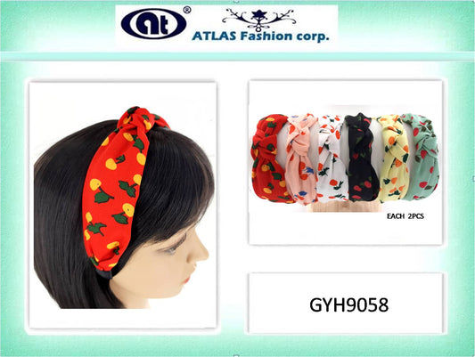 GYH9058 - Orange Print Headband