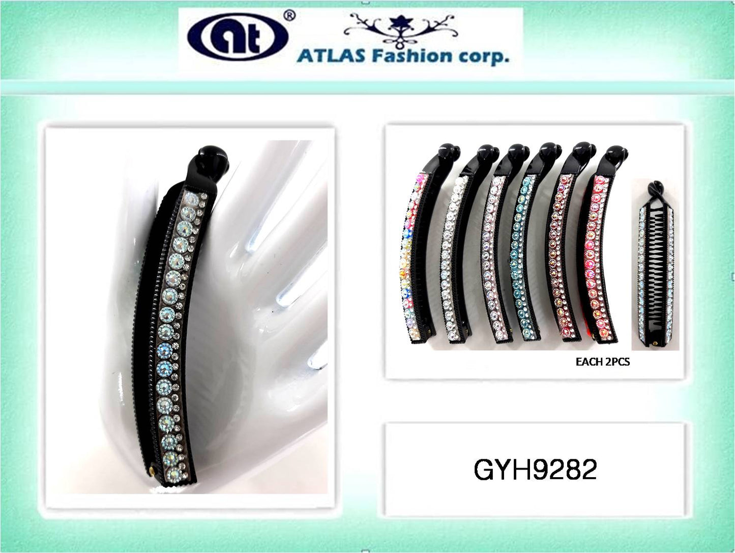 GYH9282 - Bedazzled Banana Clip