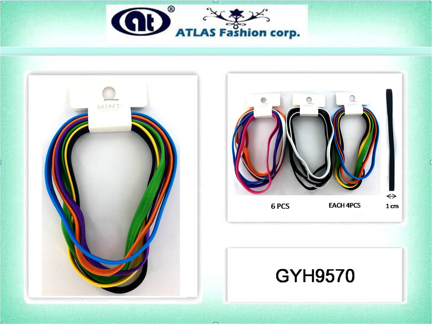 GYH9570 - Multi-Color Elastic Sports Headband