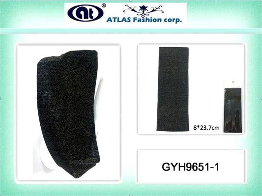 GYH9651-1 - Glittery Black Headband