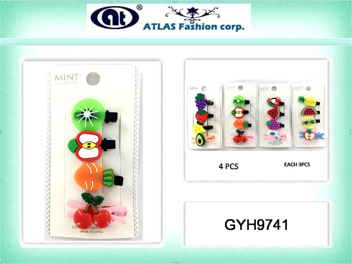 GYH9741 - Fruit Hair Clip Set