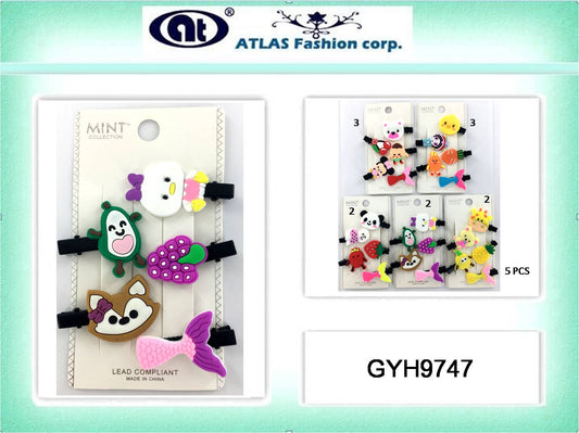 GYH9747 - Animal & Fruit Hair Clip Set