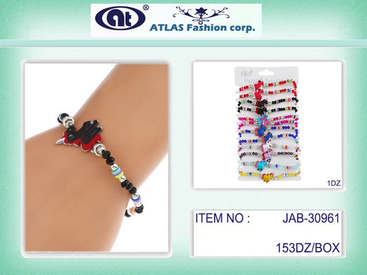 JAB30961 - Unicorn Bead Bracelet