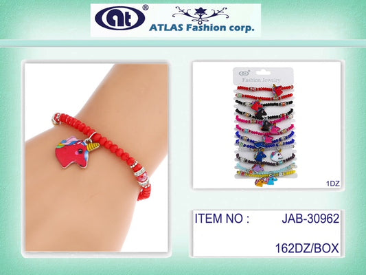 JAB30962 - Unicorn Bead Bracelet