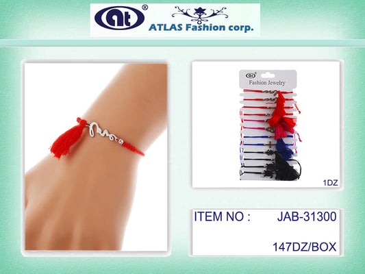 JAB31300 - Love Tassel Cord Bracelet