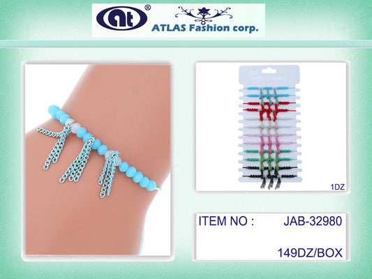 JAB32980 - Fringe Adjustable Cord Bracelet