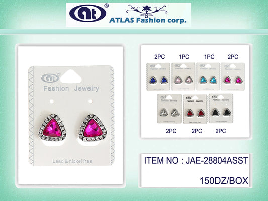 JAE28804ASST - Crystal Post Earring