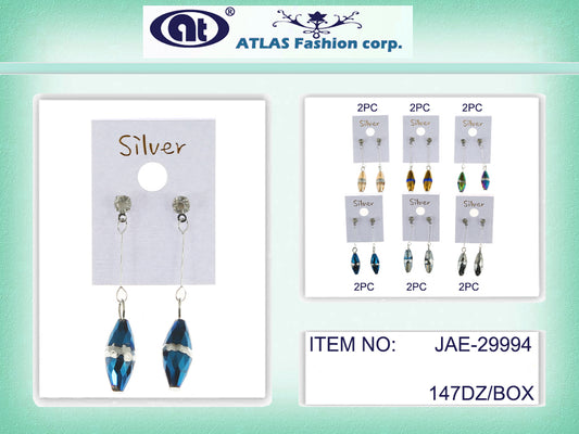 JAE29994 - Metallic Bead Drop Earring