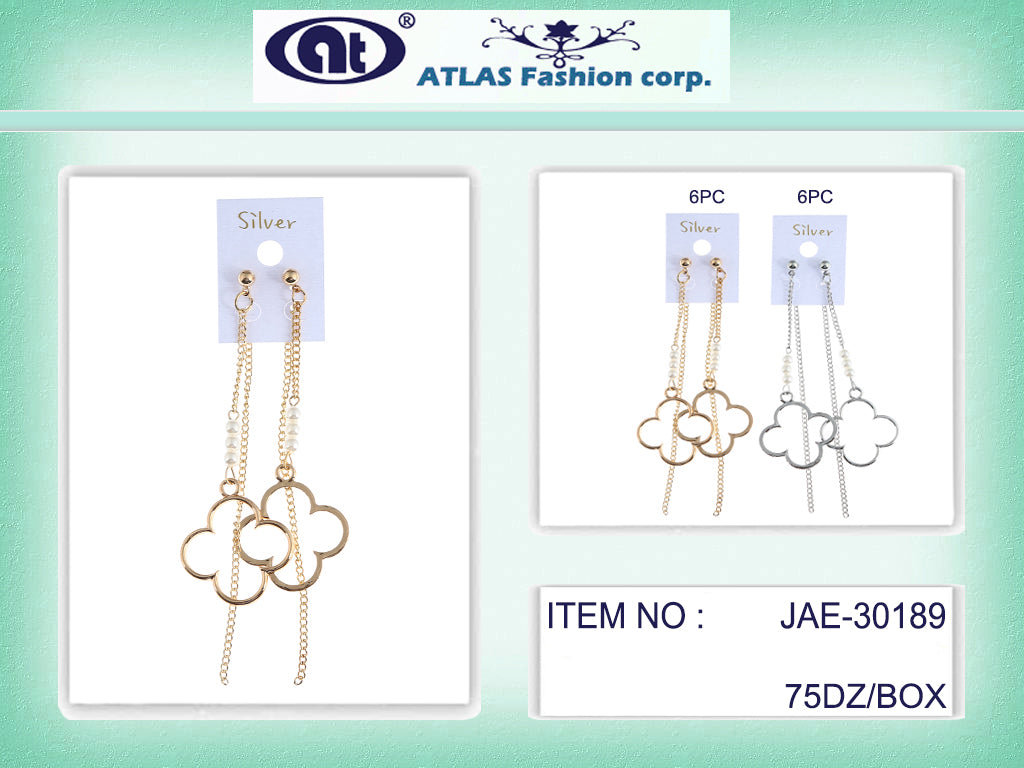 JAE30189 - Clover Chain Earring