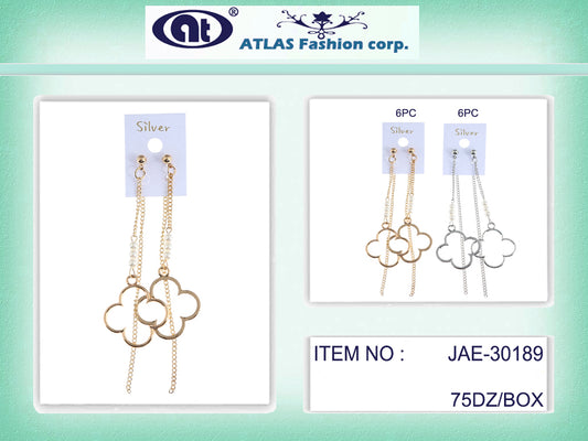 JAE30189 - Clover Chain Earring