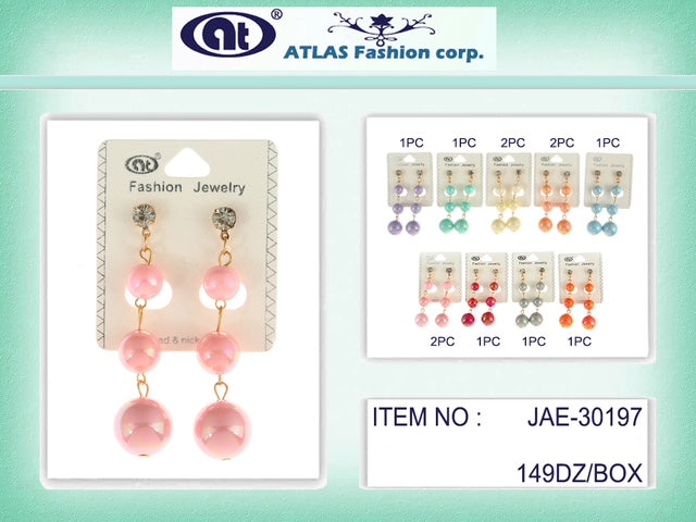 JAE30197 - Pastel Bead Earring