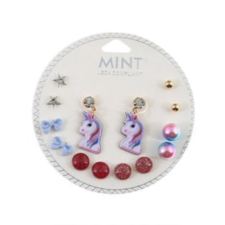 JAE30745 - 7 Pair Assorted Unicorn Earrings