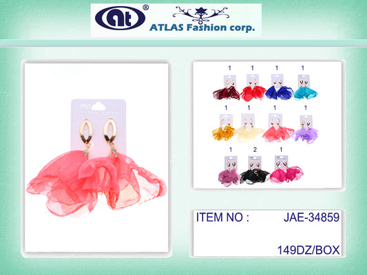 JAE34859 - Fabric Petal Earring