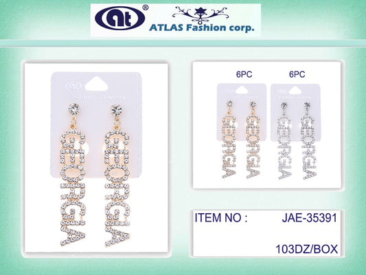 JAE35391 - Rhinestone Georgia Earring