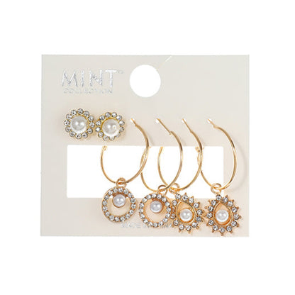 JAE37282 - 3 Pair Earring Set