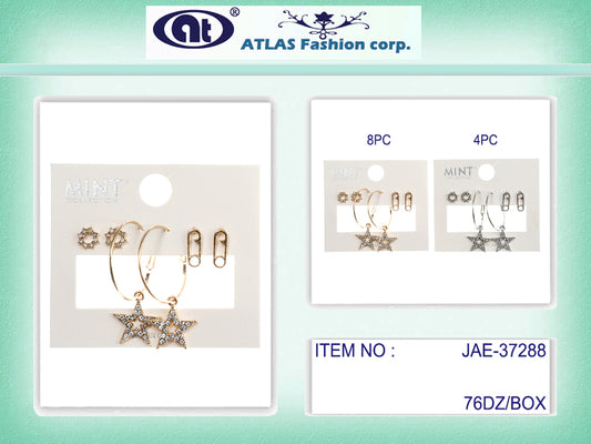 JAE37288 - 3 Pair Earring Set