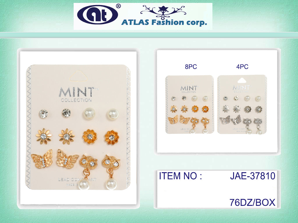 JAE37810 - 6 Pair Stud Earring Set