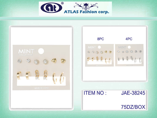 JAE38245 - 6 Pair Stud Earring Set