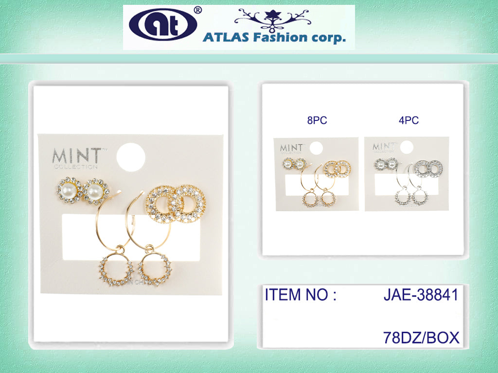 JAE38841 - 3 Pair Earring Set