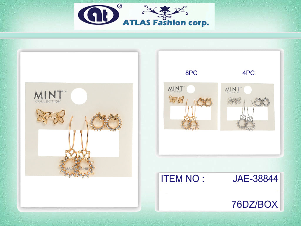 JAE38844 - 3 Pair Earring Set