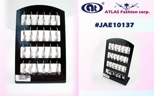 JAE10137 - 12 Pairs Bead Dangle Earring