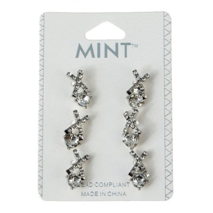 JAE26045 - 3 Pair Studs