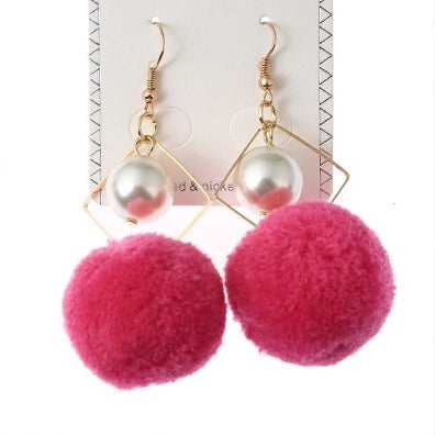 JAE26382 - Pom Pom Earring