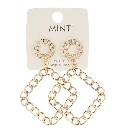 JAE42156 - Square Link Earring