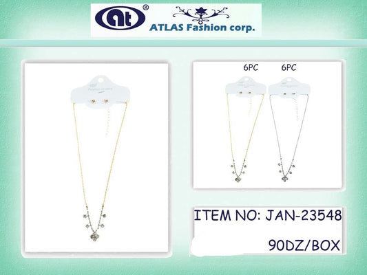 JAN23548 - Rhinestone Necklace Set